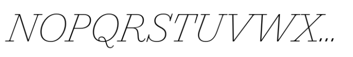 Lucius Thin Italic Font UPPERCASE