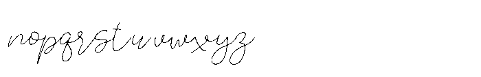 Lucylane Italic Font LOWERCASE