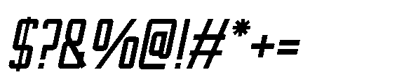 Ludane Condensed Ludane Italic Font OTHER CHARS