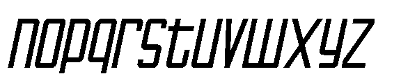 Ludane Condensed Ludane Italic Font LOWERCASE