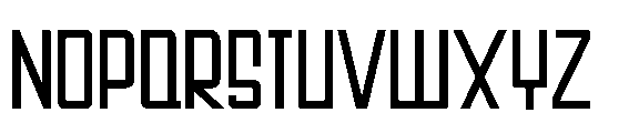 Ludane Condensed Ludane Regular Font UPPERCASE