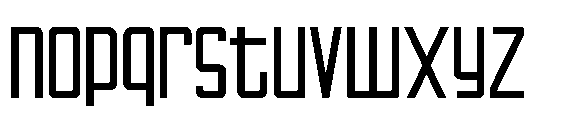 Ludane Condensed Ludane Regular Font LOWERCASE