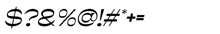 Ludowise Italic Font OTHER CHARS