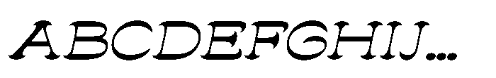 Ludowise Italic Font UPPERCASE