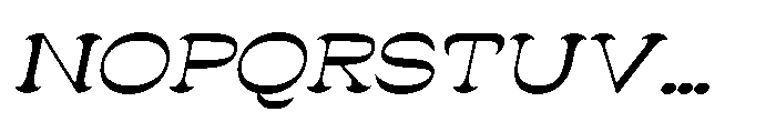 Ludowise Italic Font UPPERCASE