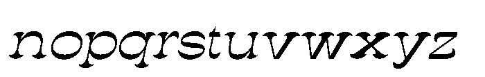 Ludowise Italic Font LOWERCASE