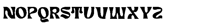 Lufige Font UPPERCASE