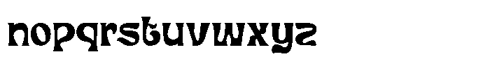 Lufige Font LOWERCASE