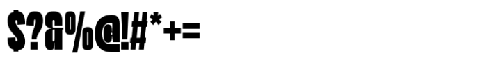 Lugak Sans Bold Compressed Font OTHER CHARS