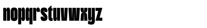 Lugak Sans Bold Compressed Font LOWERCASE
