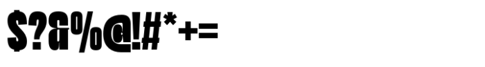 Lugak Sans Bold Condensed Font OTHER CHARS
