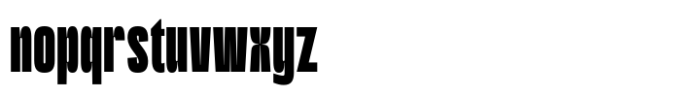 Lugak Sans Bold Narrow Font LOWERCASE