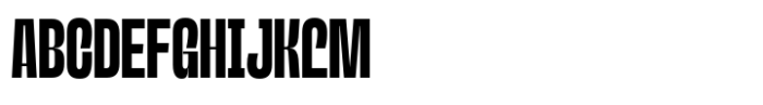 Lugak Sans Medium Compressed Font UPPERCASE