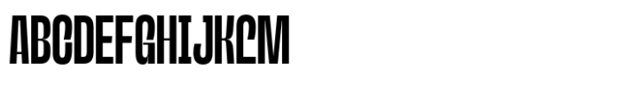 Lugak Sans Regular Compressed Font UPPERCASE