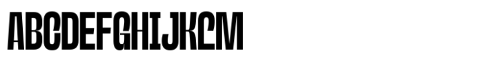 Lugak Sans Regular Condensed Font UPPERCASE