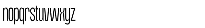 Lugak Sans Thin Compressed Font LOWERCASE