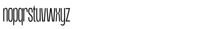 Lugak Sans Thin Narrow Font LOWERCASE