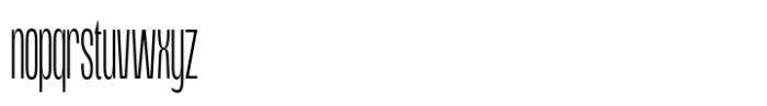 Lugak Sans Thin Tall Font LOWERCASE