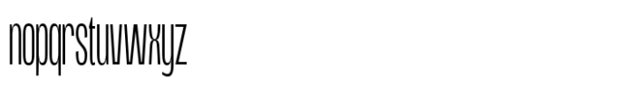 Lugak Sans Thin Thigt Font LOWERCASE