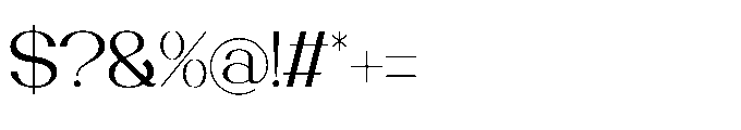Lugielle Regular Font OTHER CHARS
