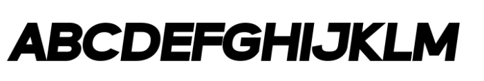 Lugio Sans Extra Black Italic Font UPPERCASE