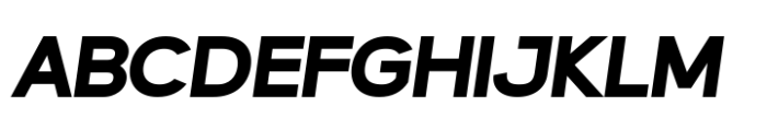Lugio Sans Extra Bold Italic Font UPPERCASE