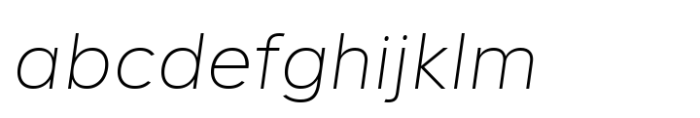 Lugio Sans Thin Italic FONT