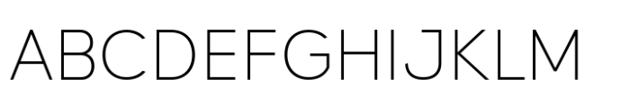 Lugio Sans Thin Font UPPERCASE