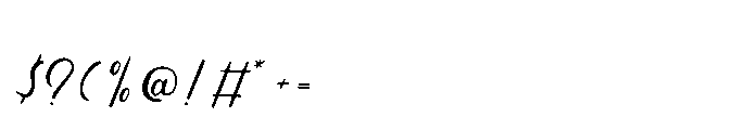 Lugston Font OTHER CHARS
