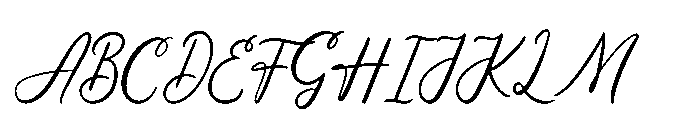 Lugston Font UPPERCASE