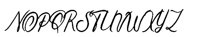 Lugston Font UPPERCASE