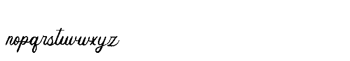 Lugston Font LOWERCASE