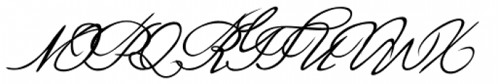 Luitpold Handwriting Font UPPERCASE