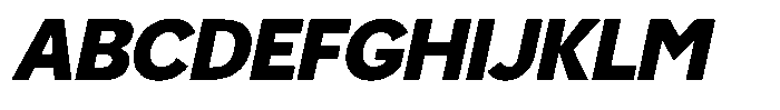 Luma Prime Black Slant Font UPPERCASE