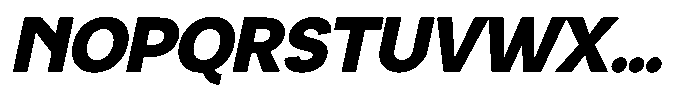 Luma Prime Black Slant Font UPPERCASE