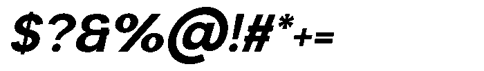 Luma Prime Bold Slant Font OTHER CHARS