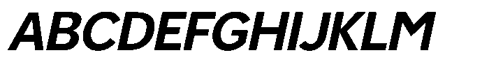 Luma Prime Bold Slant Font UPPERCASE