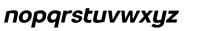 Luma Prime Bold Slant Font LOWERCASE