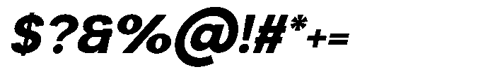 Luma Prime Extra Bold Slant Font OTHER CHARS