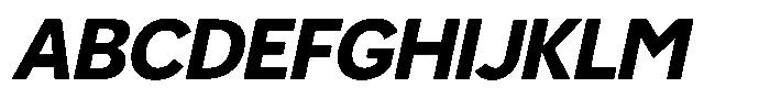 Luma Prime Extra Bold Slant Font UPPERCASE