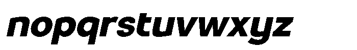 Luma Prime Extra Bold Slant Font LOWERCASE