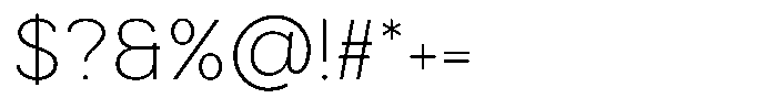 Luma Prime Extra Light Font OTHER CHARS