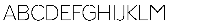Luma Prime Extra Light Font UPPERCASE