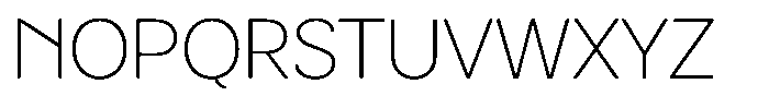 Luma Prime Extra Light Font UPPERCASE