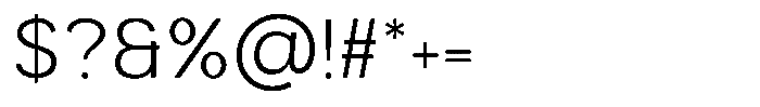 Luma Prime Light Font OTHER CHARS