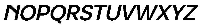 Luma Prime Semi Bold Slant Font UPPERCASE