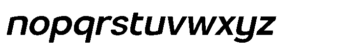 Luma Prime Semi Bold Slant Font LOWERCASE