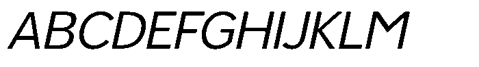 Luma Prime Slant Font UPPERCASE