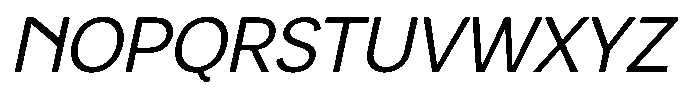 Luma Prime Slant Font UPPERCASE