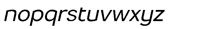 Luma Prime Slant Font LOWERCASE